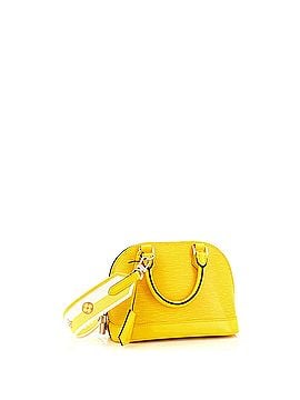 Louis Vuitton Alma Handbag Epi Leather with Logo Jacquard Strap BB (view 2)