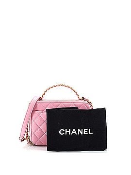Chanel Pick Me Up Logo Handle Vanity Case Quilted Caviar Small (view 2)