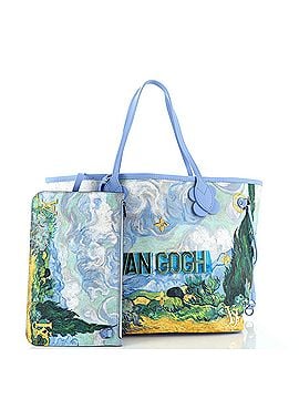 Louis Vuitton Neverfull NM Tote Limited Edition Jeff Koons Van Gogh Print Canvas MM (view 2)