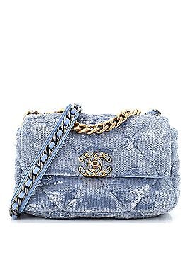 Chanel 19 Flap Bag Quilted Sequins Medium (view 1)