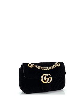 Gucci GG Marmont Flap Bag Matelasse Velvet Mini (view 2)