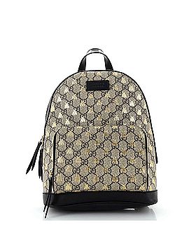 Gucci Zip Pocket Backpack Printed GG Coated Canvas Small (view 1)