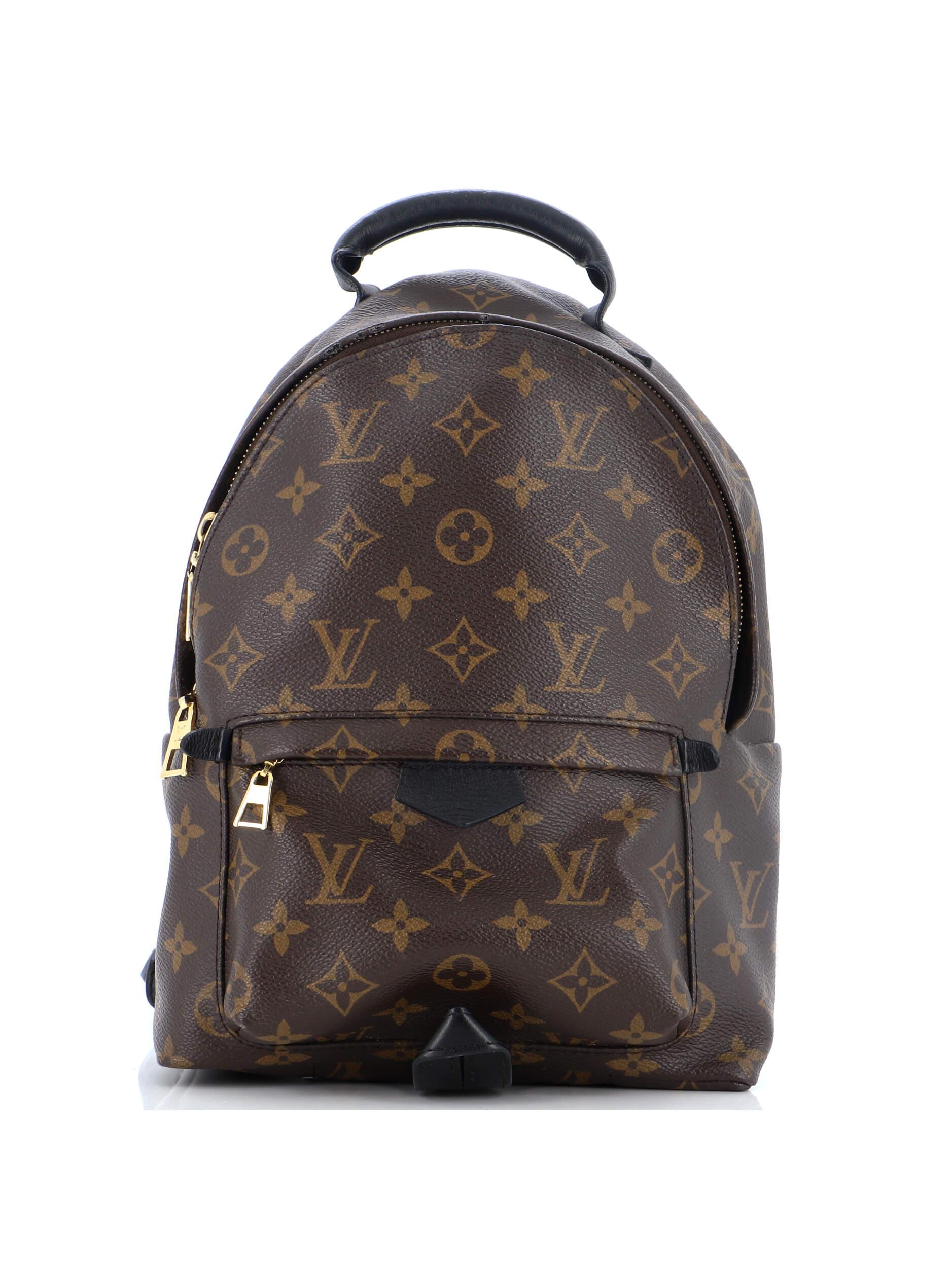 Louis Vuitton 100% Coatead Canvas Brown Palm Springs Backpack Monogram ...