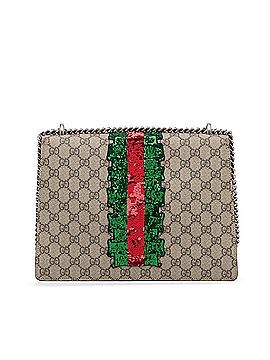 Gucci Medium Embellished GG Supreme Dionysus Shoulder Bag (view 2)