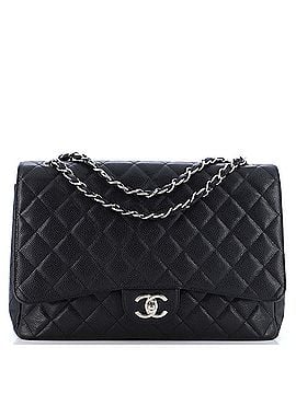 Chanel Classic Double Flap Bag Quilted Caviar Maxi (view 1)