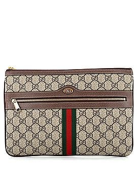 Gucci Ophidia Zip Pouch GG Coated Canvas Large (view 1)