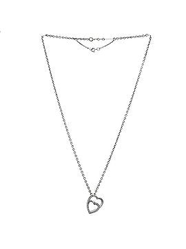 Cartier Double Heart Pendant Necklace 18K White Gold with Diamonds (view 2)