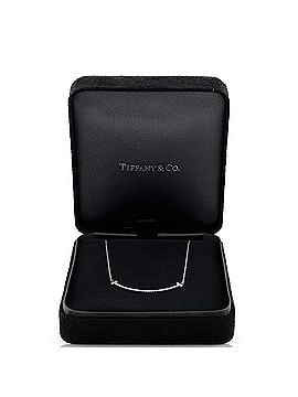 Tiffany & Co. T Smile Pendant Necklace 18K White Gold with Diamonds Small (view 2)