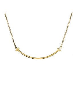 Tiffany & Co. T Smile Pendant Necklace 18K Yellow Gold Small (view 1)