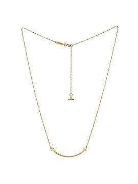Tiffany & Co. T Smile Pendant Necklace 18K Yellow Gold Small (view 2)