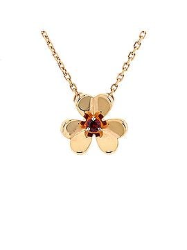 Van Cleef & Arpels Frivole Pendant Necklace 18K Rose Gold with Ruby Mini (view 1)