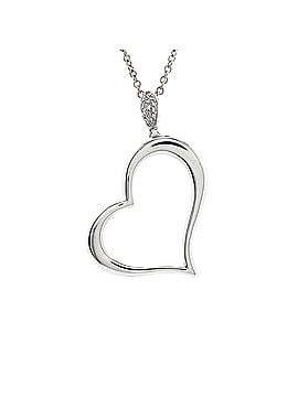 Piaget Limelight Hearts Pendant Necklace 18K White Gold with Diamonds Medium (view 1)