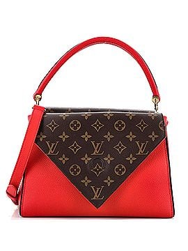 Louis Vuitton Double V Handbag Calfskin with Monogram Canvas (view 1)
