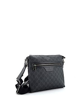 Gucci Front Zip Flat Messenger Bag GG Coated Canvas Medium (view 2)