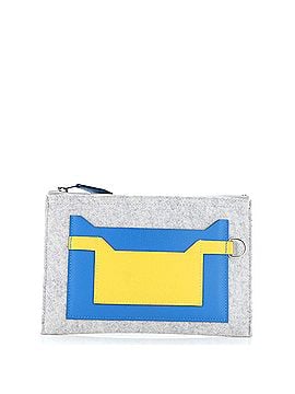 Hermès Toodoo Pouch Leather and Wool 19 (view 1)