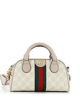 Gucci Ophidia Convertible Boston Top Handle Bag GG Coated Canvas Mini (view 1)