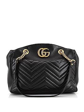 Gucci GG Marmont Chain Tote Matelasse Leather Medium (view 1)