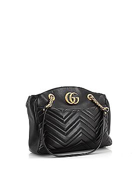 Gucci GG Marmont Chain Tote Matelasse Leather Medium (view 2)