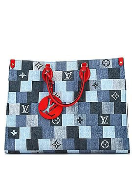 Louis Vuitton OnTheGo Tote Damier and Monogram Patchwork Denim GM (view 1)