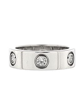 Cartier Love Band 6 Diamonds Ring 18K White Gold with Diamonds (view 1)