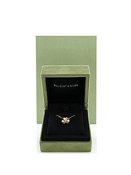 Van Cleef & Arpels Frivole Pendant Necklace 18K Yellow Gold and Diamond Mini (view 2)