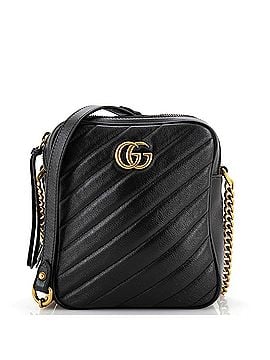 Gucci GG Marmont Double Zip Camera Bag Diagonal Quilted Leather Mini (view 1)