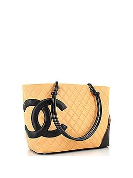 Chanel Cambon Tote Quilted Leather Large (view 2)