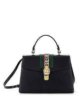 Gucci Sylvie Top Handle Bag Leather Medium (view 1)