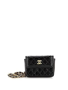 Chanel CC Chain Belt Bag Quilted Shiny Aged Calfskin (view 1)