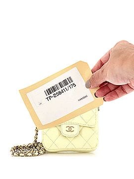 Chanel Classic Square Flap Clutch with Chain Quilted Caviar Mini (view 1)