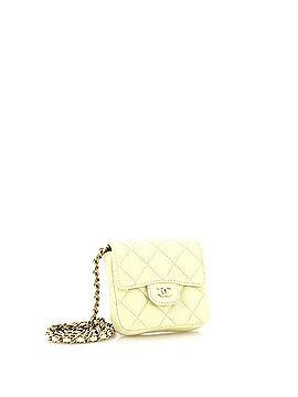 Chanel Classic Square Flap Clutch with Chain Quilted Caviar Mini (view 2)