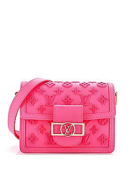 Louis Vuitton Dauphine Shoulder Bag Monogram Tuffetage Leather Mini (view 1)