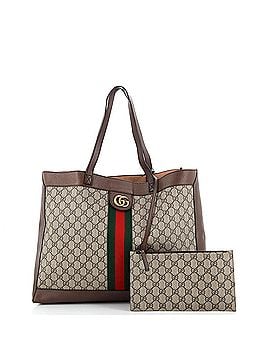 Gucci Ophidia Soft Open Tote GG Coated Canvas East West (view 2)