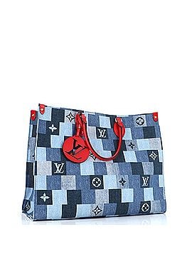 Louis Vuitton OnTheGo Tote Damier and Monogram Patchwork Denim GM (view 2)