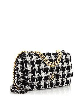 Chanel 19 Flap Bag Quilted Houndstooth Tweed and Ribbon Large (view 2)
