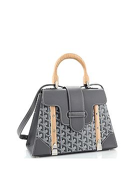 Goyard Saigon Top Handle Bag Coated Canvas with Leather PM (view 2)