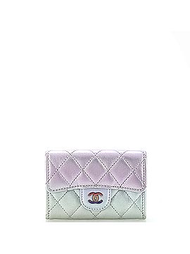 Chanel Classic Flap Card Case Quilted Gradient Metallic Calfskin with Gradient Hardware (view 1)