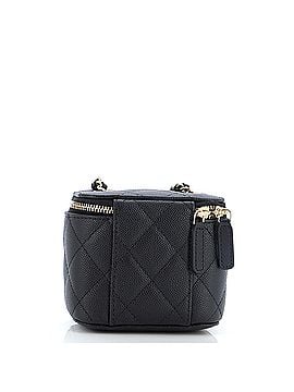 Chanel Classic Vanity Case with Chain Quilted Caviar Mini (view 2)