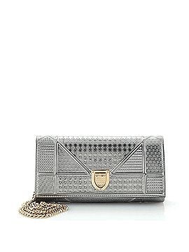 Christian Dior Diorama Croisiere Chain Wallet Cannage Embossed Calfskin (view 1)