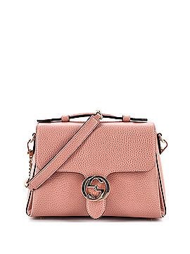 Gucci Interlocking Top Handle Bag (Outlet) Leather Small (view 1)