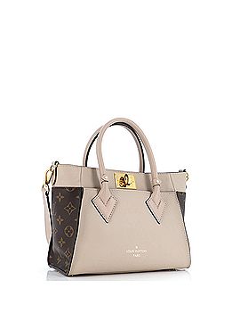 Louis Vuitton On My Side Tote Leather with Monogram Canvas PM (view 2)