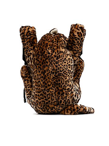 Dolce & Gabbana Backpack In Leopard Faux Fur in Brown