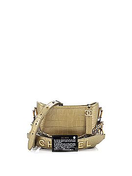 Chanel Gabrielle Hobo with Logo Handle Crocodile Embossed Calfskin Small (view 2)
