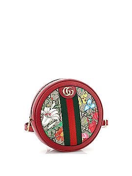 Gucci Ophidia Round Backpack Flora GG Coated Canvas Mini (view 2)
