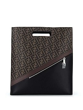 Fendi Forever Fendi Shopping Tote Zucca Coated Canvas and Leather Tall (view 1)