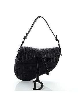 Christian Dior Saddle Handbag Oblique Embossed Calfskin Medium (view 1)