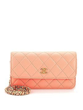 Chanel Pearl Crush Flap Phone Holder with Chain Quilted Lambskin (view 1)