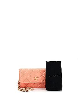 Chanel Pearl Crush Flap Phone Holder with Chain Quilted Lambskin (view 2)