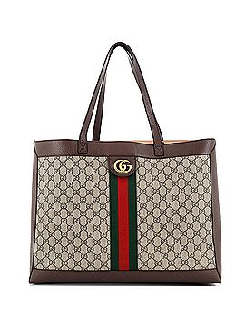 Gucci Ophidia Soft Open Tote GG Coated Canvas East West (view 1)