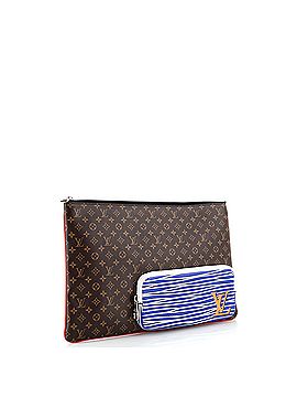 Louis Vuitton Pochette A4 Multipocket Pouch Monogram Canvas and Printed Leather (view 2)